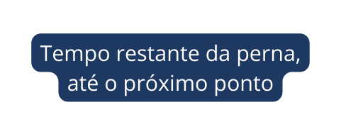 Tempo restante da perna até o próximo ponto